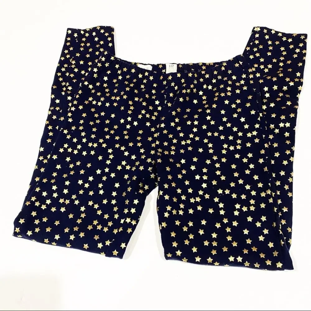 Gap Star Leggings Sz XXL (14-16) Navy Blue Star Leggings